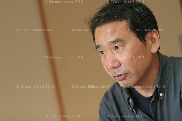 Haruki Murakami, Japanese best selling author/writer/novelist and essayist, in Tokyo, Japan, 14th December 2004.
