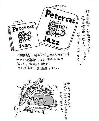 村上春樹氏経営 千駄ヶ谷 ジャズ喫茶 Peater-cat のマッチ-